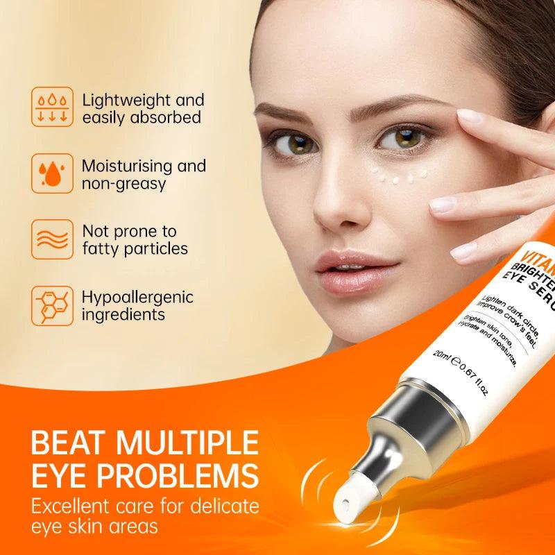 Lifestyle photo of someone smiling and laughing: Say goodbye to tired eyes! IshopBeauty EyeRevive Cream promotes a more energized and youthful appearance.