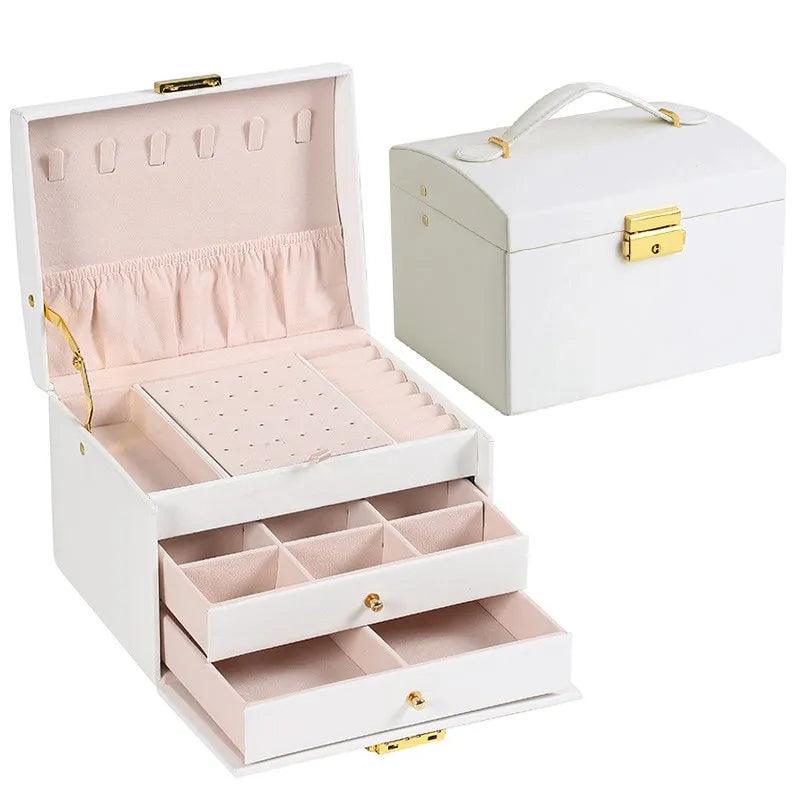 Luxury Leather Jewelry Box | Secure Storage - Ishopbeauty