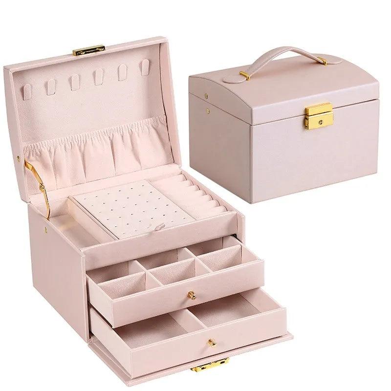 Luxury Leather Jewelry Box | Secure Storage - Ishopbeauty